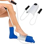 Enfile-Chaussettes et Bas de Contention Aide à l'Enfilage pour Personnes Âgées et à Mobilité Réduite Facilite l'Enfilage des Chaussettes sans Se Pencher