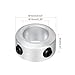 MECCANIXITY Shaft Collar 10mm/ 3/8 Inch Bore Aluminum Set Screw Style Clamping Collars Silver 2 Pcs