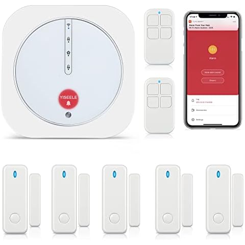 YISEELE Alarmas WiFi Antirrobo Inalámbricas, Kit de 9 Piezas Cover