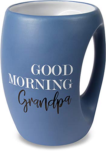 Pavilion - Good Morning Grandpa - Navy Blue Huggable Hand Warming 16 oz Mug