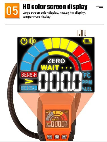 Testeur de gaz inflammable VICTOR 822D avec alarme sonore et visuelle LED