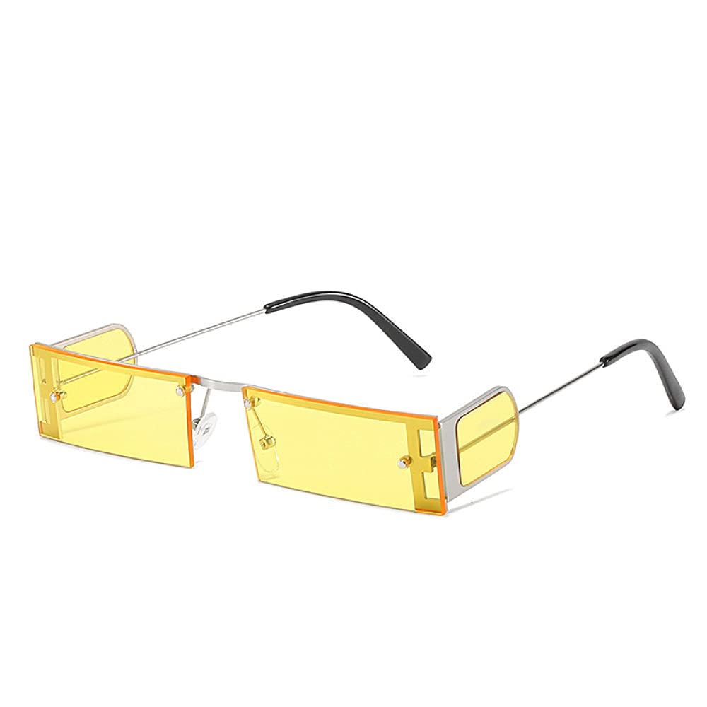 Occhiali da Sole rettangolari Monopezzo da Donna Occhiali da Sole retrò Piccoli Occhiali Vintage Occhiali da Donna