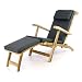 Produktbild Divero Liege-Stuhl Deckchair Florentine Steamer Chair mit Auflage Natur anthrazit