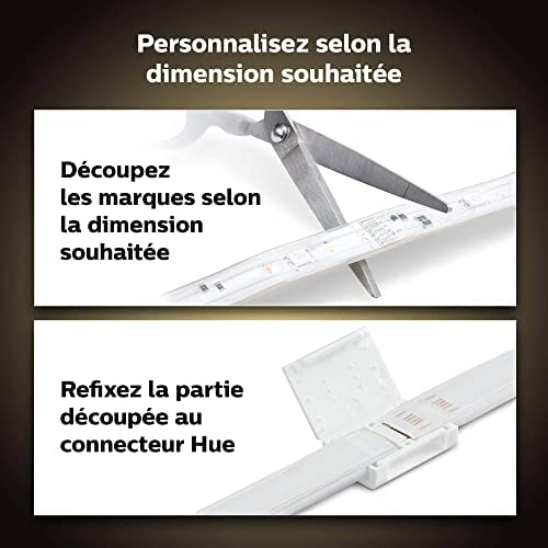 PHILIPS Hue White and Color Lightstrip, Kit base