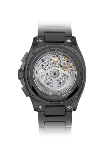 Image of MIDO Multifort TV Chronograph - Swiss Automatic Watch for Men - 41.2 x 42mm Case - Stainless Steel Bracelet Plus Additional Strap