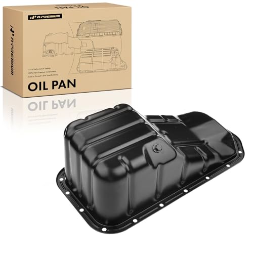 A-Premium Engine Oil Pan Sump with Drain Plug Compatible with