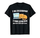 I Are Programmer Programmierer Informatiker Computer Katze T-Shirt