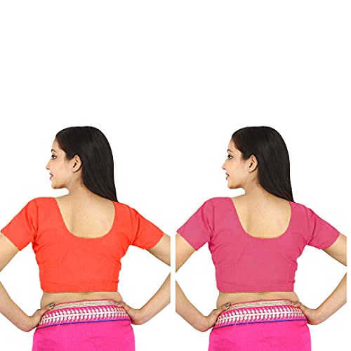 Image of Namita Women's Rubia Cotton Solid Half Sleeve Blouse