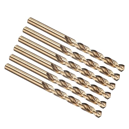 Foret de 6,5 mm cobalt M35 PATIKIL lot de 6 pièces à tige droite pour acier
