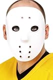 Incluye máscara de hockey, blanca, PVC