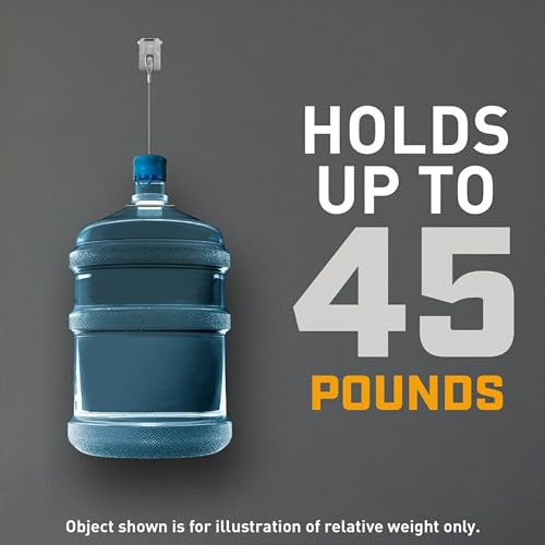 3M CLAW Cabide de parede de gesso com marcador temporário, comporta 20 kg, 4 cabides, 4 marcadores/p