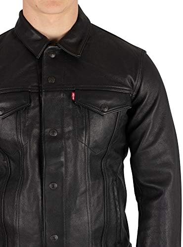 leather trucker jacket levis