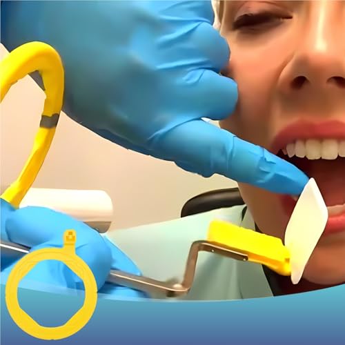 Dentale Röntgen-Positionierungsindikatoren, Zubehör für intraorales Filmpositionierungssystem, selbstoklavierbar, 10 Stück (gelber Rückenring)