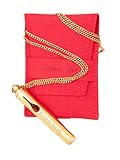 Buddha Vita Breathing Necklace for Anxiety & Stress Relief, Meditation, Breathwork, Inner Calm, Focus & Mindfulness (18k Gold PVD) 528Hz Sound Healing Whistle + Self Care Journal eBook