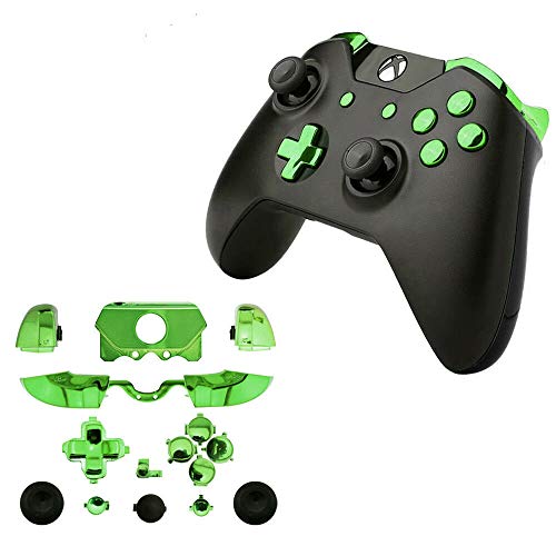 Image of for Xbox One Elite Replacement Full Buttons Bumper Triggers T6 T8 Screwfor Xbox One Controller with 3.5mm Jack (Chrome Green)