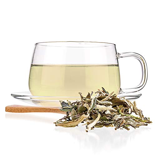 Tealyra - White Peony - Bai Mu Tan White Loose Leaf Tea - Premium Chinese White Tea - Organically Grown - Caffeine Level Low - 100G (3.5-Ounce) #TOP2