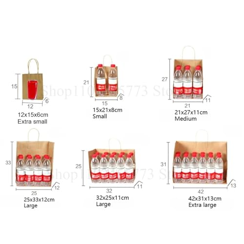 Sac en papier kraft avec poignées résistant pour petits commerces et créateurs - 3