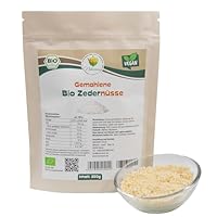 Naturezon Sibirische Bio Zedernüsse 250g - Zedernusspulver/Zedernussmehl - eiweißreich - ballaststoffreich, vegan, glutenfrei - ohne Zusatzstoffe