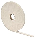 M-D Building Products 2758 M-D 0 Closed-Cell Weather-Strip, 1/2 in W X 17 Ft L X 1/4 in T, White