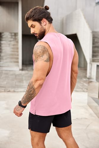 Image of COOFANDY Men Workout Tank Top 2 Pack Gym Bodybuilding Sleeveless Muscle T Shirts