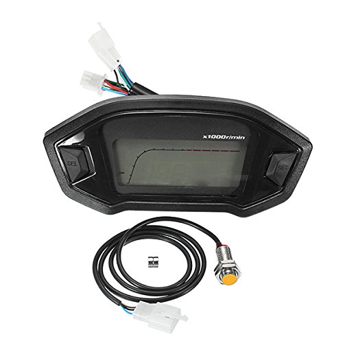Universal Motorrad LCD 2-4 Zylinder kmh Tachometer Tachometer Messgerät