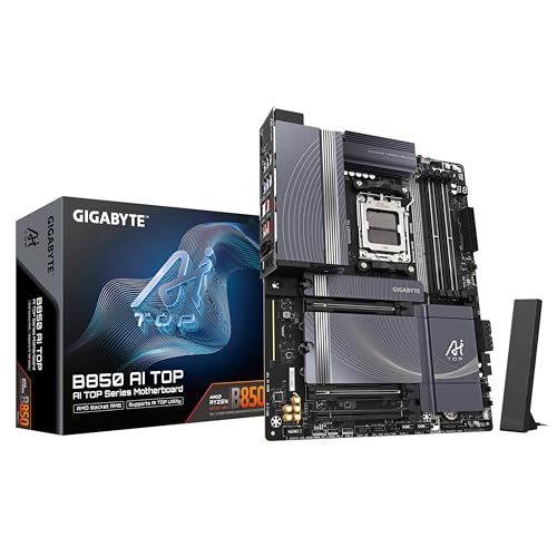 Gigabyte B850 AI TOP Motherboard - AMD Ryzen 9000 Series CPUs
