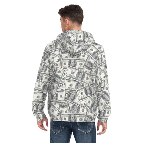 Men's Full Zip Hoodie Fleece Long Sleeve Jacket Trendy Graphic Sweatshirt2