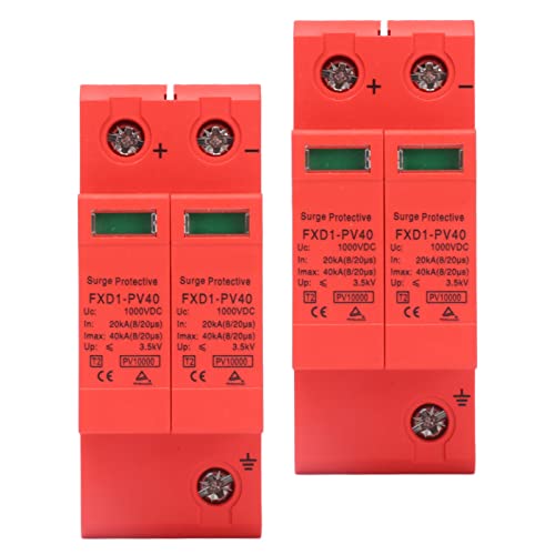 2P Protective Devices 2pcs 2P Protective Devices 40KA DC Photovoltaic Arrester with Remote Protectors (DC 1000V) by Hyuduo - Image 9