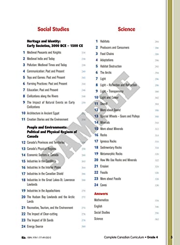 Complete Canadian Curriculum 4 (Revised & Updated): A Grade 4 integrated workbook covering Math, English, Social Studies, and Science - Image 4