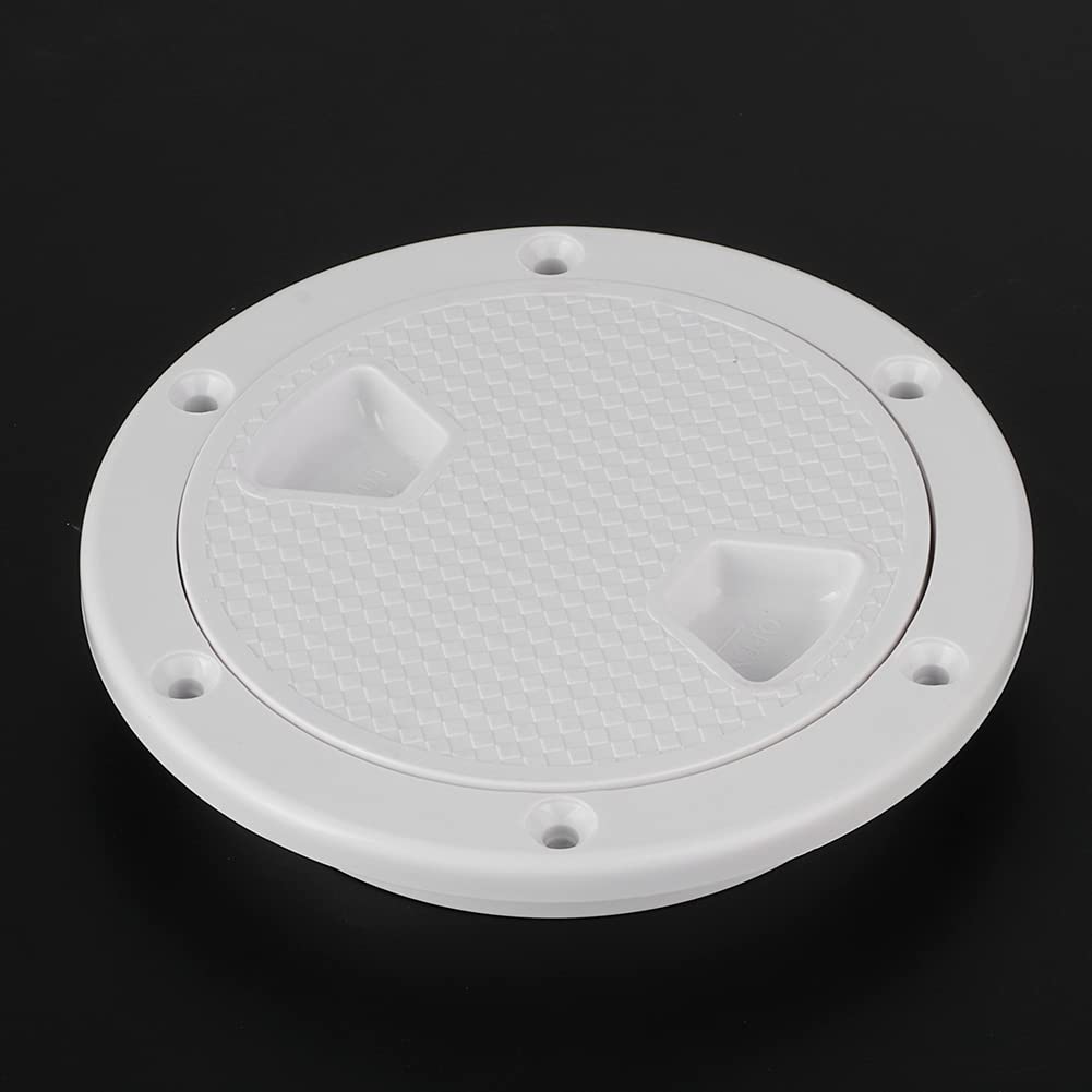 Piastra del ponte del boccaporto della barca da 4/6 pollici, boccaporto rotondo di ispezione antiscivolo della barca, boccaporto della piastra del ponte di ispezione circolare antiscivolo(6inch)