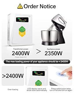 ZHENGXI ELECTRIC 3000W Convertisseur de tension 220v-240V vers 110v-120V ，Step Down Transformateur Voltage Converter 220v to 110v