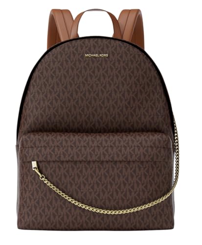 Michael Kors Slater Printed Signature Logo Backpack (Brown, Grande)