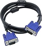 Kyper USKyper-1367 (1 Pack) 6ft VGA Cable - 15 Pin Male to Male SVGA 1080P Full HD for Computer Monitor TV Projector Big Screen HDTV