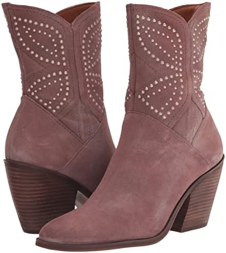Lucky Brand Women's Lakelon Western Bootie Ankle Boot, Flint, 7 | Image 6
