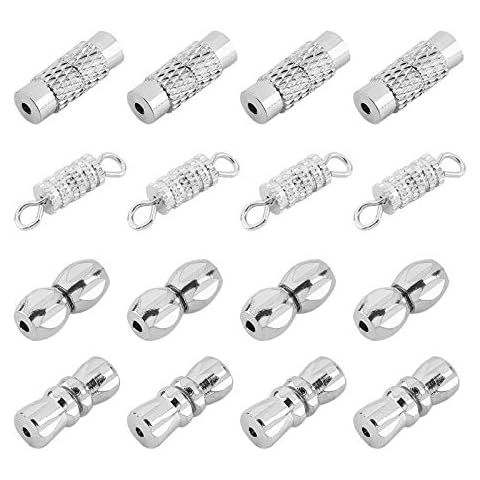 PandaHall 100 Sets Barrel Screw Clasps Cover