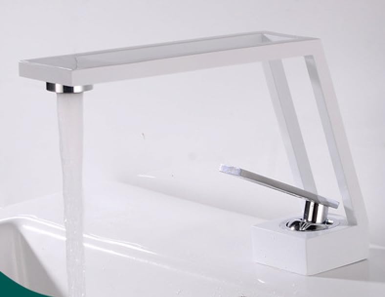 Robinet d'eau chaude et froide à levier précis pour vasque haute Black Figure-7 LWX