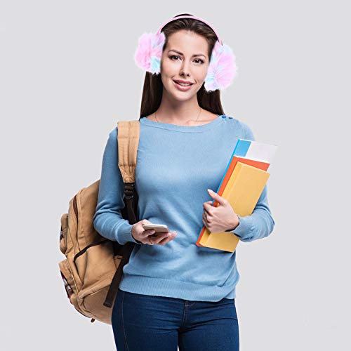 SOIMISS Protetores de ouvido coloridos para inverno aquecedores de orelhas ajustáveis requintados pa