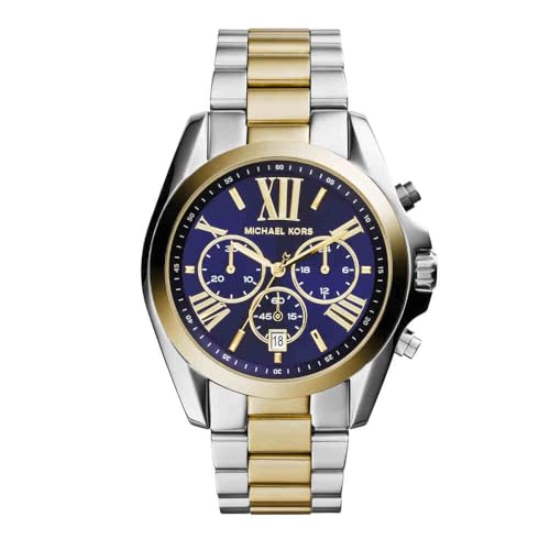 Michael Kors Cronografo Bradshaw con cinturino in acciaio inossidabile bicolore per donna MK5976
