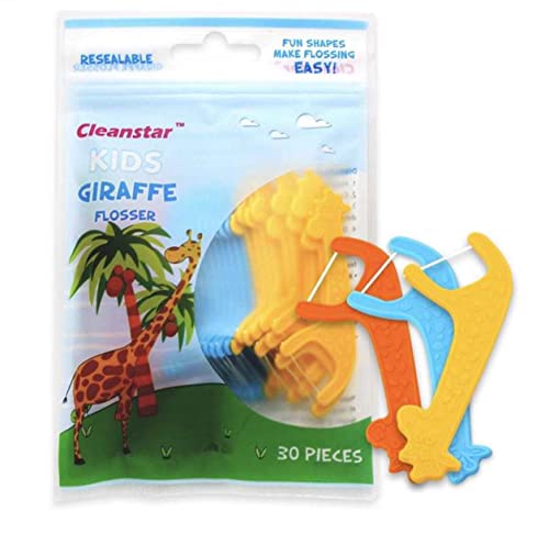 Kids Dental Floss Picks, Multicolour, Fun Shapes, Easy Floss, Resealable