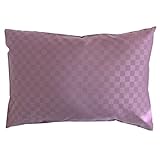 メリーナイト(Merry Night) 枕カバー 市松柄 エンジ 約43×63cm 合わせ式 まくらが入れやすい 速乾 シワになりにくい 洗える PE16101-92