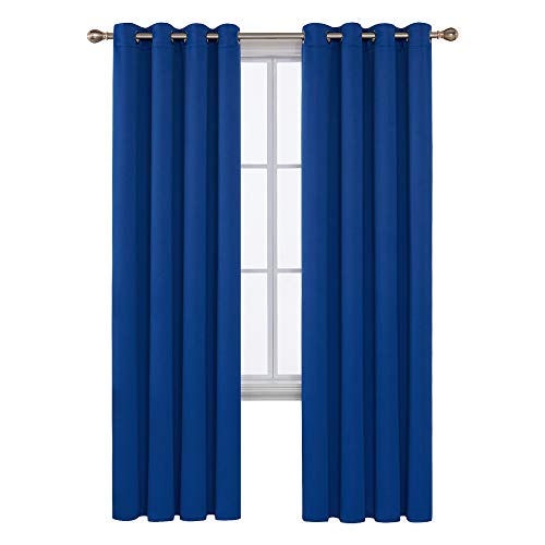 Image of Deconovo CT15724 Blackout Curtain, 52X84, Royal Blue