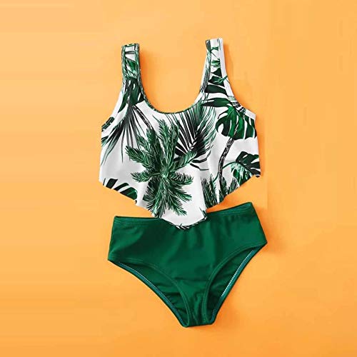 Girls Swimsuit One Piece Bathing Suits Cute Tropical Floral Cutout Swimsuit for Teen Girl Sleeveless Beach Swimwear4