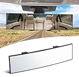 SINGARO Interior Rearview Mirrors, Universal Panoramic Car Rear View Mirror Accessories, Wide Angle Reduce Blind Spot Effectively for Car, Jeep, Truck, Motorcycle, Tractor, ARB, ATV, SUV, RV
