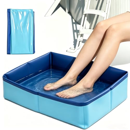 Collapsible Pool Foot Bath for Beach Foot Wash, No Installation 19.69