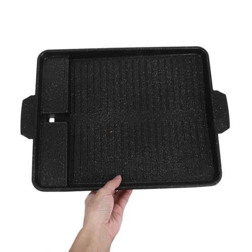 Bandeja rectangular de aluminio para barbacoa al aire libre LALAFINA antiadherente resistente 5