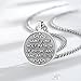 Vito 925 Sterling Silver Saint Luke Necklace for Women Men, St Luke Medals St.Luke Pendant Religion Protection Amulet Jewelry Gift for Mom Dad, 24
