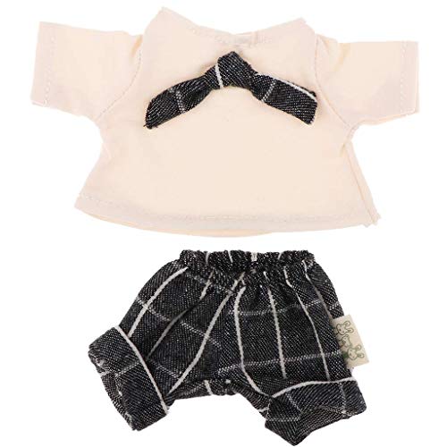 Inzopo 1/6 bonecas roupas terno camiseta vestido e shorts para BJD, animais de pelúcia, gatos, brinq