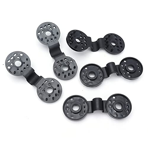 Shading Net Clips, 20 Piece Shade Cloth Plastic Clips Reusable Round Plastic Black Clips Shade Cloth Heavy Duty Lock Grip,Tarp Clips, Shade Cloth Clips Greenhouse Clamps Tools Accessories