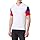 Champion Legacy Retro Sport Polo-Cinta S/S Camisa, Blanco/Rojo/Azul Eléctrico, M Hombres