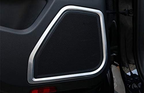 Silver Interior Car Door Speaker Frame Trim Cover 4pcs for Porsche Macan 2014-2018